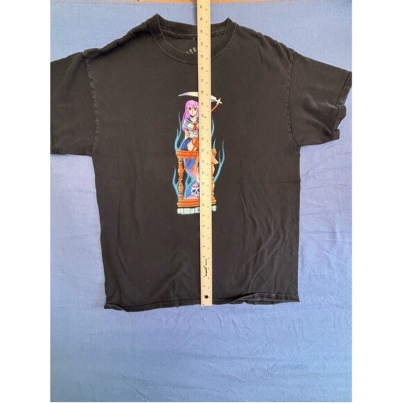 No Hours Anime Graphic T-shirt Men's Size M Black - Picture 4 of 9